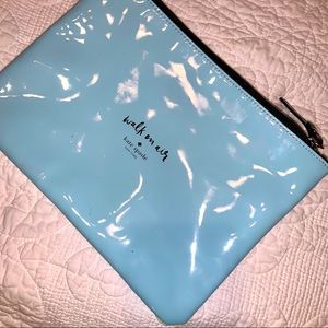 Kate Spade makeup bag sky blue NEW
